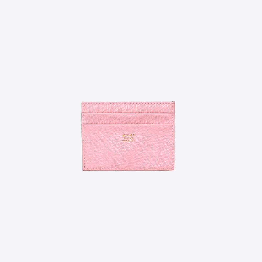 PORTACARTE PORTADOCUMENTI MIURA IN PELLE SAFFIANO - Rosa