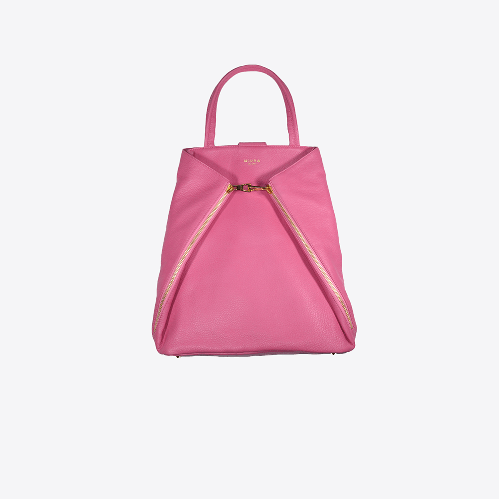 BORSA ZAINO MIURA TOKYO IN PELLE - Pink